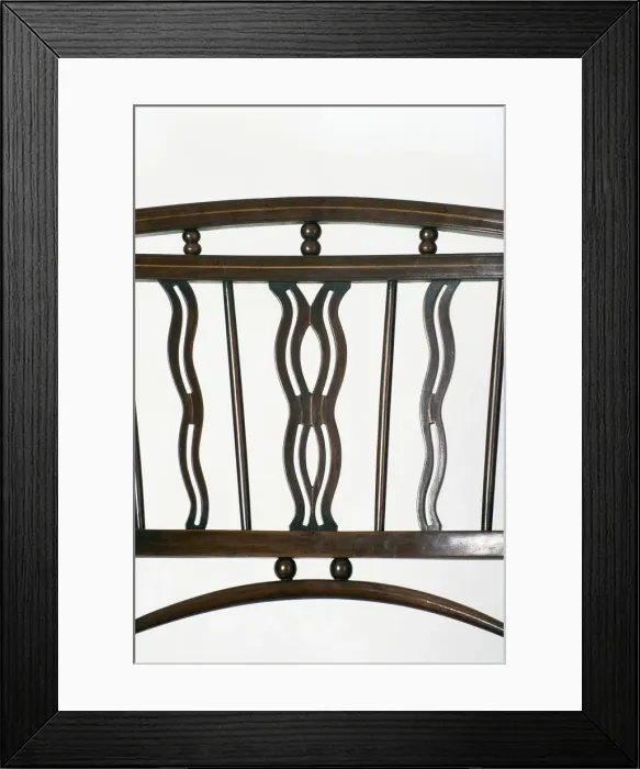 Framed Print : Windsor armchair, detail Framed Print : Windsor armchair, detail