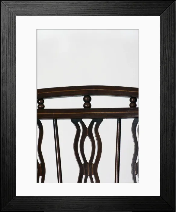 Framed Print : Windsor armchair, detail Framed Print : Windsor armchair, detail