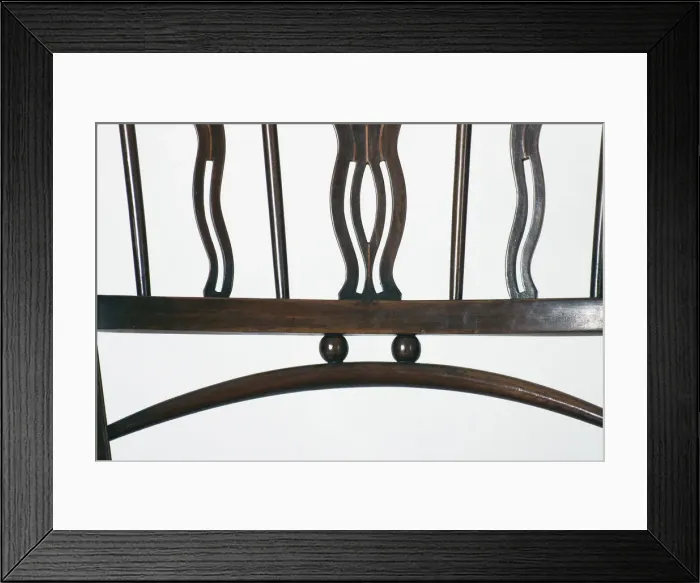 Framed Print : Windsor armchair, detail Framed Print : Windsor armchair, detail