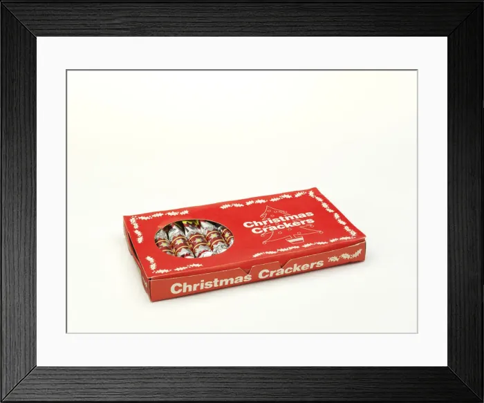 Framed Print : Christmas crackers in box Framed Print : Christmas crackers in box