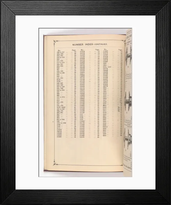 Framed Print : Page from Illustrated Catalogue of Machine-Made and Cast Ca Framed Print : Page from Illustrated Catalogue of Machine-Made and Cast Ca