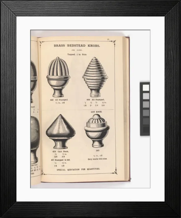 Framed Print : Page from Illustrated Catalogue of Machine-Made and Cast Ca Framed Print : Page from Illustrated Catalogue of Machine-Made and Cast Ca