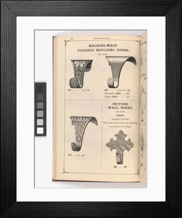 Framed Print : Page from Illustrated Catalogue of Machine-Made and Cast Ca Framed Print : Page from Illustrated Catalogue of Machine-Made and Cast Ca