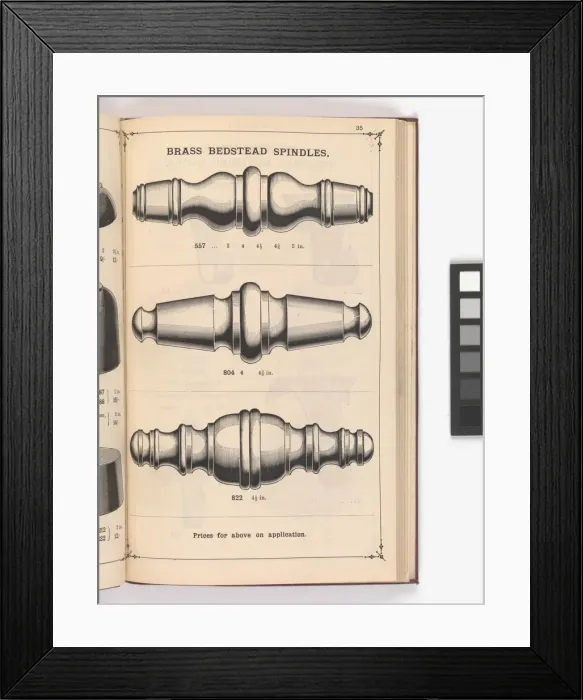 Framed Print : Page from Illustrated Catalogue of Machine-Made and Cast Ca Framed Print : Page from Illustrated Catalogue of Machine-Made and Cast Ca