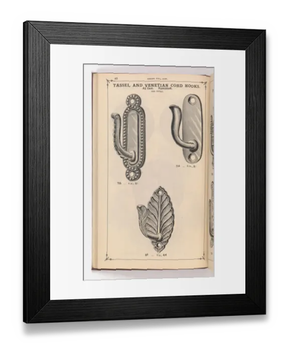 Framed Print : Page from Illustrated Catalogue of Machine-Made and Cast Ca Framed Print : Page from Illustrated Catalogue of Machine-Made and Cast Ca