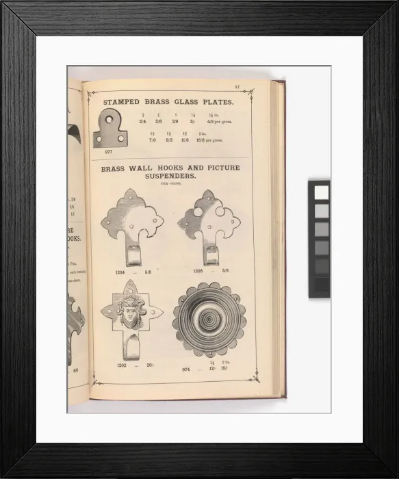 Framed Print : Page from Illustrated Catalogue of Machine-Made and Cast Ca Framed Print : Page from Illustrated Catalogue of Machine-Made and Cast Ca