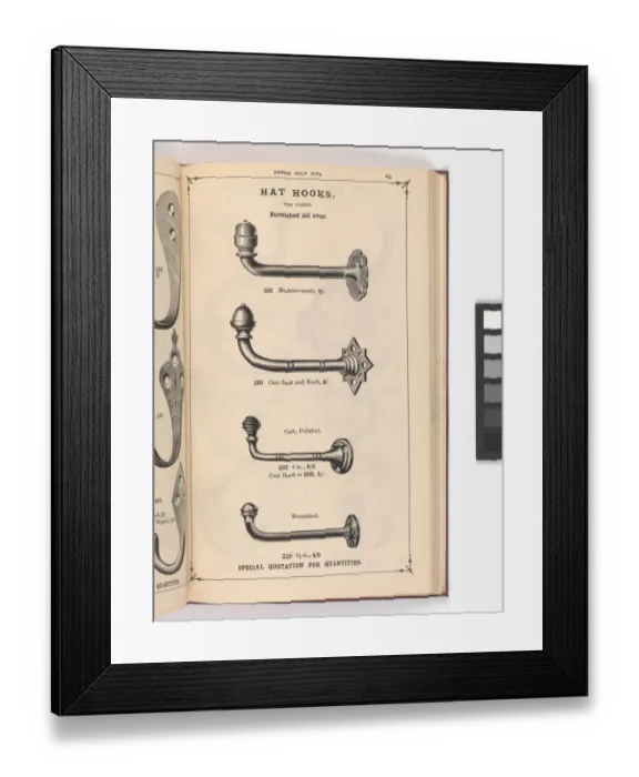Framed Print : Page from Illustrated Catalogue of Machine-Made and Cast Ca