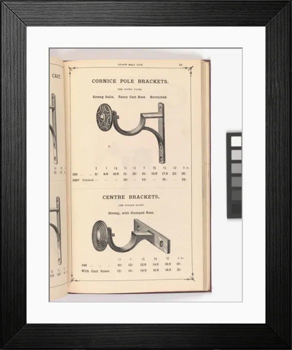 Framed Print : Page from Illustrated Catalogue of Machine-Made and Cast Ca Framed Print : Page from Illustrated Catalogue of Machine-Made and Cast Ca
