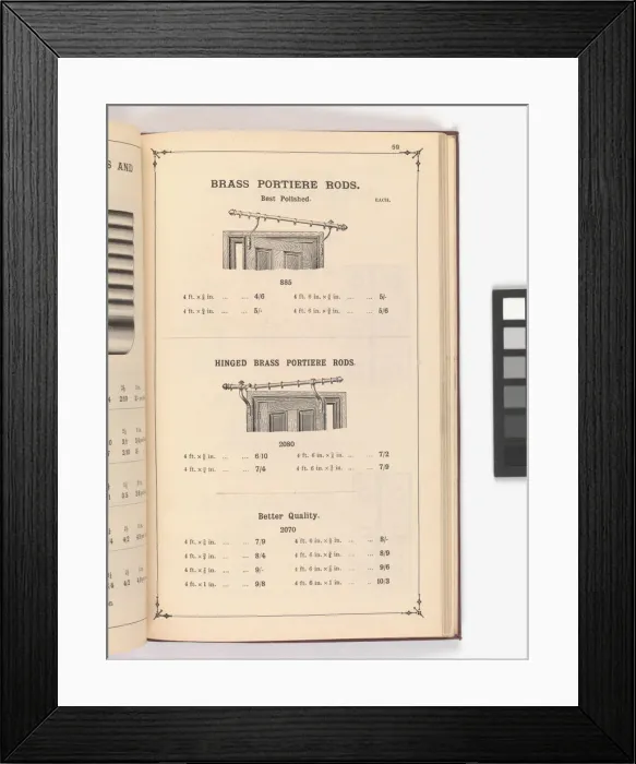 Framed Print : Page from Illustrated Catalogue of Machine-Made and Cast Ca Framed Print : Page from Illustrated Catalogue of Machine-Made and Cast Ca