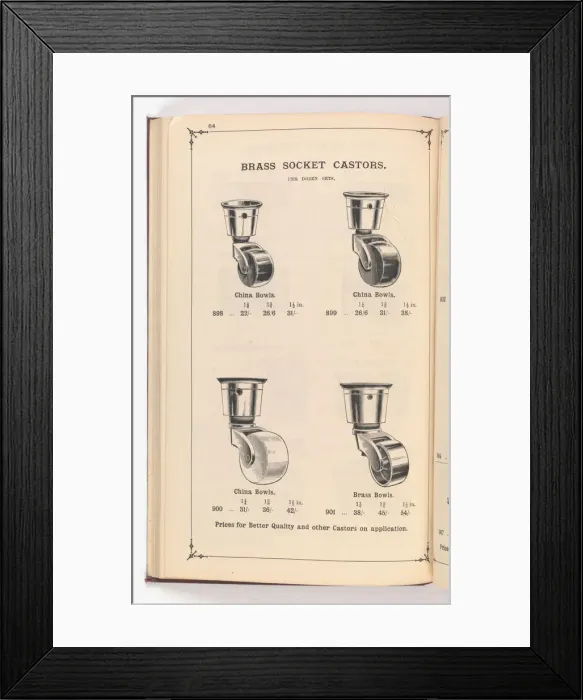 Framed Print : Page from Illustrated Catalogue of Machine-Made and Cast Ca Framed Print : Page from Illustrated Catalogue of Machine-Made and Cast Ca