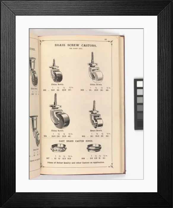 Framed Print : Page from Illustrated Catalogue of Machine-Made and Cast Ca Framed Print : Page from Illustrated Catalogue of Machine-Made and Cast Ca