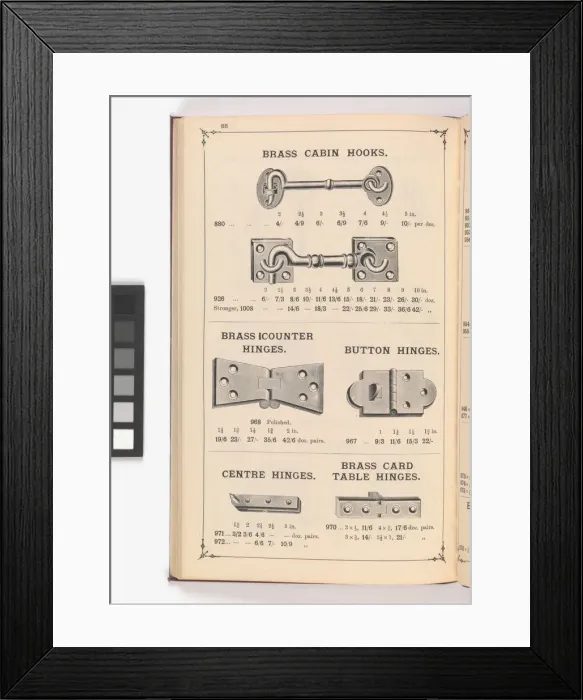 Framed Print : Page from Illustrated Catalogue of Machine-Made and Cast Ca Framed Print : Page from Illustrated Catalogue of Machine-Made and Cast Ca