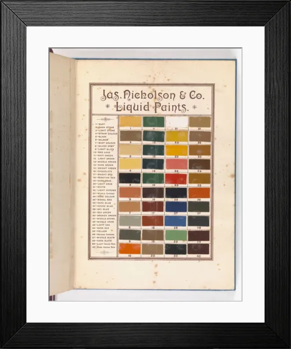 Framed Print : Page from Catalogue of Materials for House Painting and Gla Framed Print : Page from Catalogue of Materials for House Painting and Gla