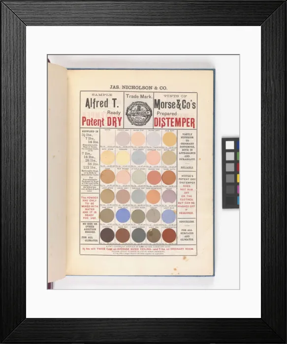 Framed Print : Page from Catalogue of Materials for House Painting and Gla Framed Print : Page from Catalogue of Materials for House Painting and Gla