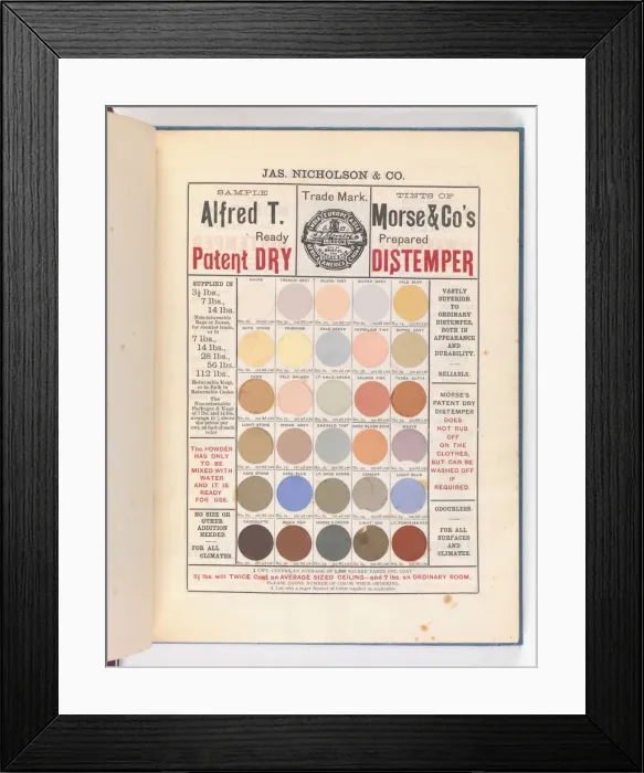 Framed Print : Page from Catalogue of Materials for House Painting and Gla Framed Print : Page from Catalogue of Materials for House Painting and Gla