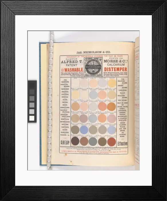 Framed Print : Page from Catalogue of Materials for House Painting and Gla Framed Print : Page from Catalogue of Materials for House Painting and Gla