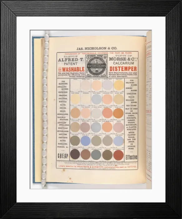 Framed Print : Page from Catalogue of Materials for House Painting and Gla Framed Print : Page from Catalogue of Materials for House Painting and Gla