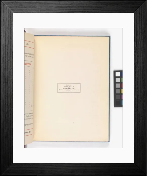 Framed Print : Page from Catalogue of Materials for House Painting and Gla