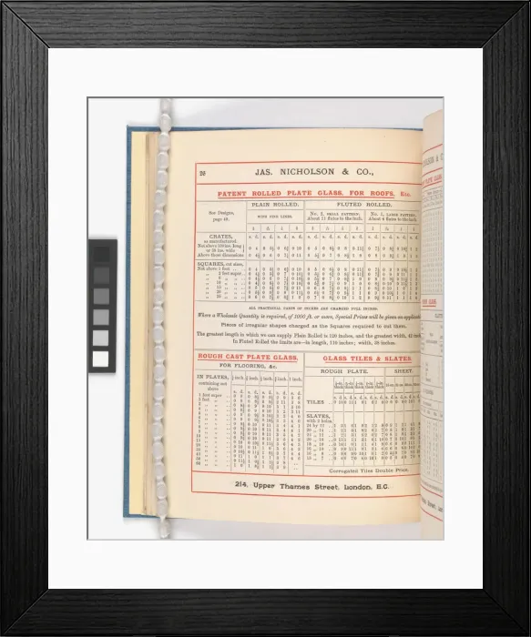 Framed Print : Page from Catalogue of Materials for House Painting and Gla Framed Print : Page from Catalogue of Materials for House Painting and Gla