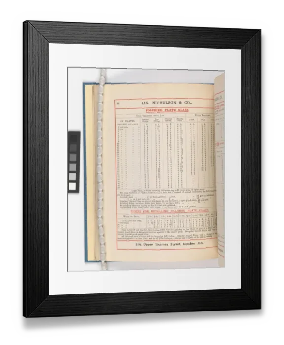 Framed Print : Page from Catalogue of Materials for House Painting and Gla Framed Print : Page from Catalogue of Materials for House Painting and Gla