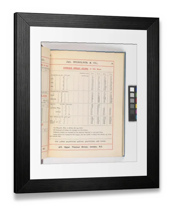 Framed Print : Page from Catalogue of Materials for House Painting and Gla Framed Print : Page from Catalogue of Materials for House Painting and Gla