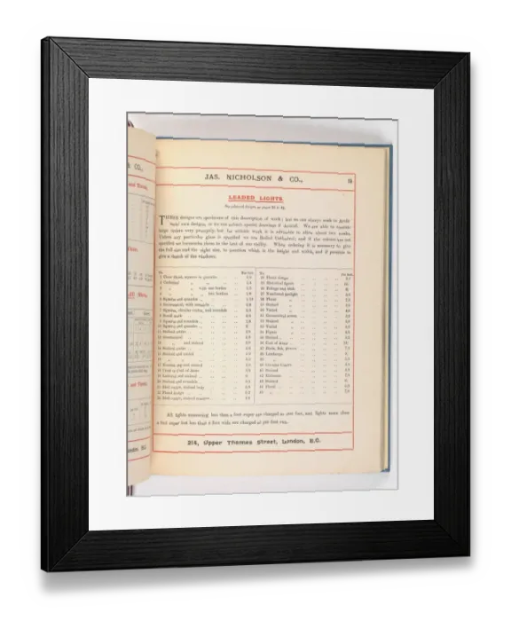 Framed Print : Page from Catalogue of Materials for House Painting and Gla Framed Print : Page from Catalogue of Materials for House Painting and Gla