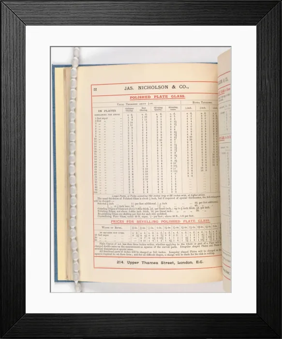Framed Print : Page from Catalogue of Materials for House Painting and Gla Framed Print : Page from Catalogue of Materials for House Painting and Gla