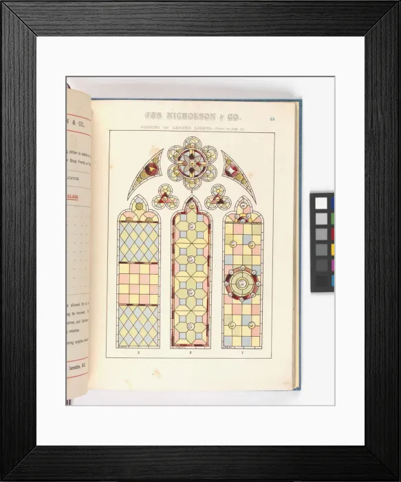 Framed Print : Page from Catalogue of Materials for House Painting and Gla Framed Print : Page from Catalogue of Materials for House Painting and Gla