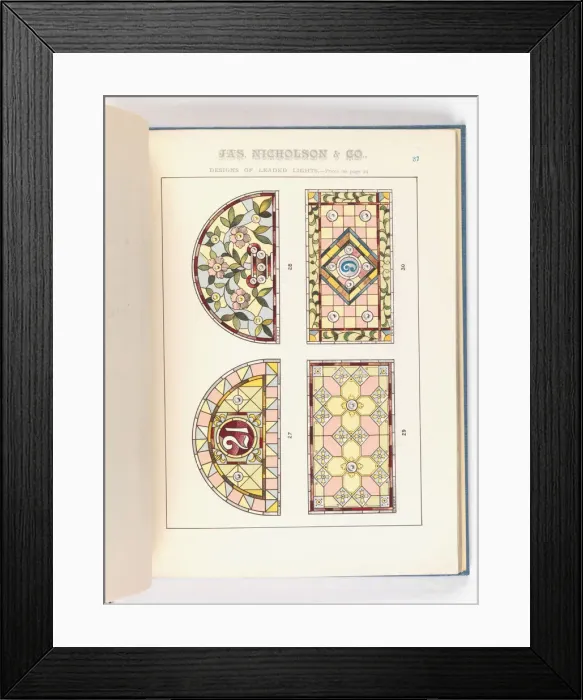 Framed Print : Page from Catalogue of Materials for House Painting and Gla Framed Print : Page from Catalogue of Materials for House Painting and Gla