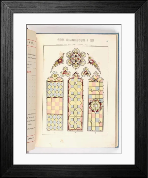 Framed Print : Page from Catalogue of Materials for House Painting and Gla Framed Print : Page from Catalogue of Materials for House Painting and Gla