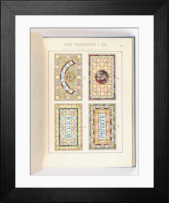 Framed Print : Page from Catalogue of Materials for House Painting and Gla Framed Print : Page from Catalogue of Materials for House Painting and Gla