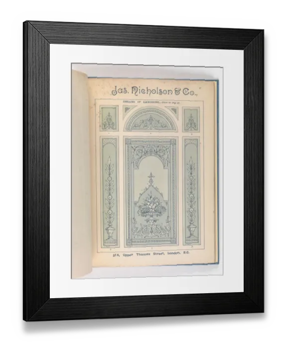 Framed Print : Page from Catalogue of Materials for House Painting and Gla Framed Print : Page from Catalogue of Materials for House Painting and Gla