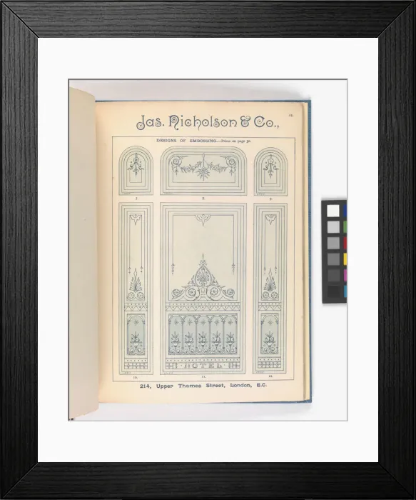 Framed Print : Page from Catalogue of Materials for House Painting and Gla Framed Print : Page from Catalogue of Materials for House Painting and Gla