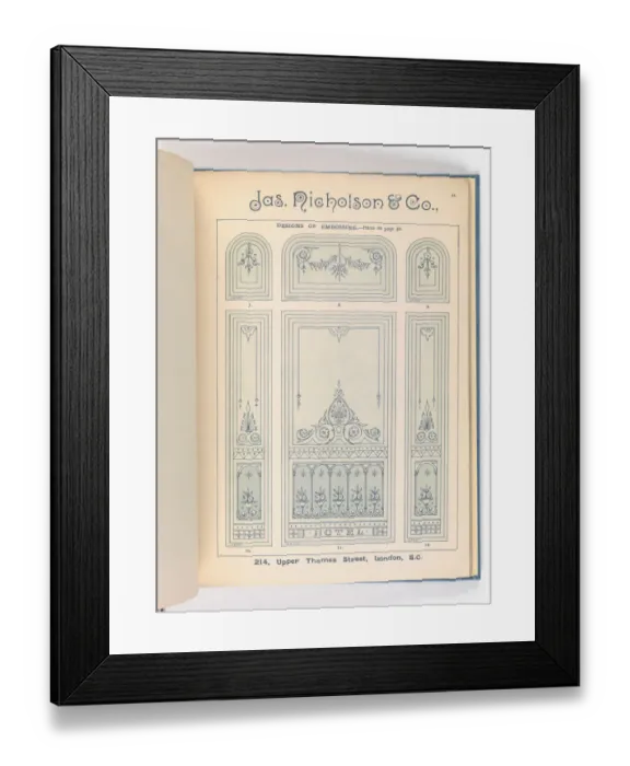 Framed Print : Page from Catalogue of Materials for House Painting and Gla Framed Print : Page from Catalogue of Materials for House Painting and Gla