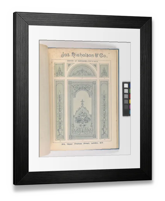Framed Print : Page from Catalogue of Materials for House Painting and Gla Framed Print : Page from Catalogue of Materials for House Painting and Gla