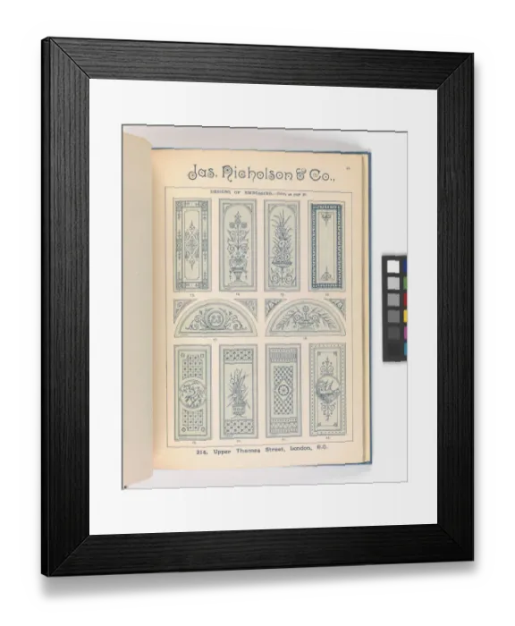 Framed Print : Page from Catalogue of Materials for House Painting and Gla Framed Print : Page from Catalogue of Materials for House Painting and Gla