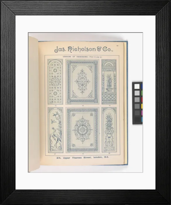 Framed Print : Page from Catalogue of Materials for House Painting and Gla Framed Print : Page from Catalogue of Materials for House Painting and Gla