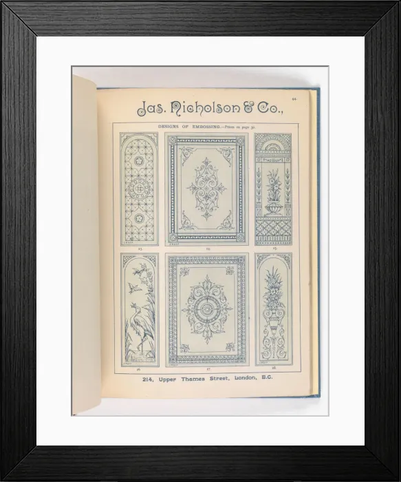 Framed Print : Page from Catalogue of Materials for House Painting and Gla Framed Print : Page from Catalogue of Materials for House Painting and Gla