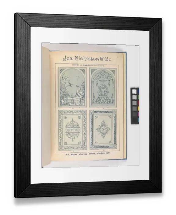 Framed Print : Page from Catalogue of Materials for House Painting and Gla Framed Print : Page from Catalogue of Materials for House Painting and Gla