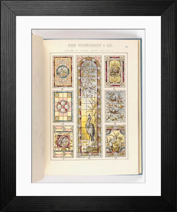 Framed Print : Page from Catalogue of Materials for House Painting and Gla Framed Print : Page from Catalogue of Materials for House Painting and Gla