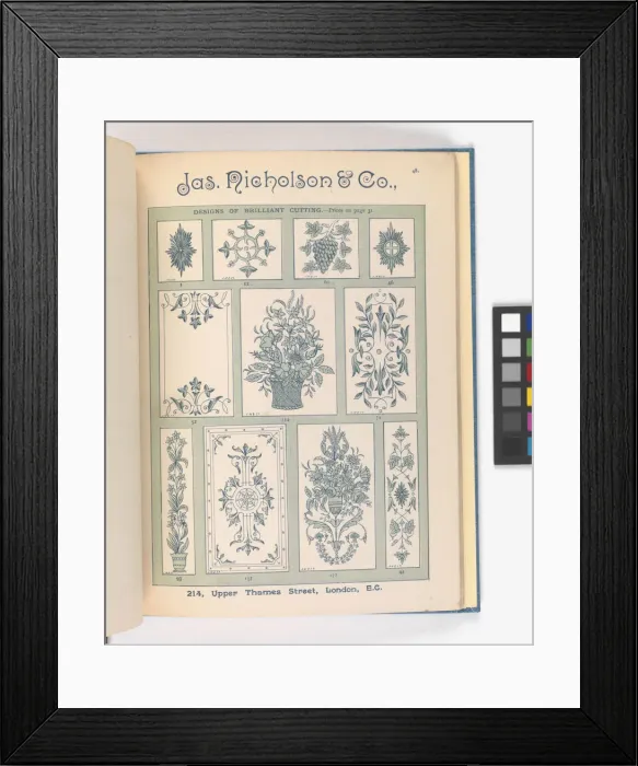 Framed Print : Page from Catalogue of Materials for House Painting and Gla Framed Print : Page from Catalogue of Materials for House Painting and Gla