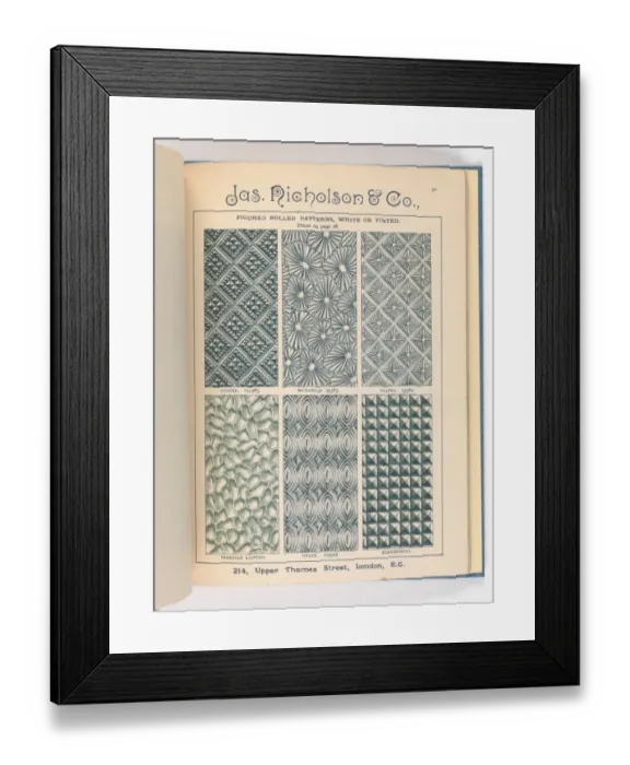 Framed Print : Page from Catalogue of Materials for House Painting and Gla Framed Print : Page from Catalogue of Materials for House Painting and Gla
