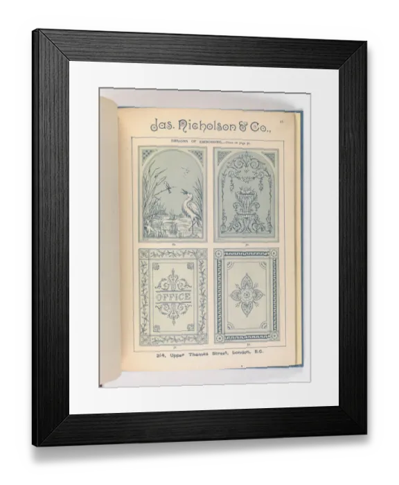 Framed Print : Page from Catalogue of Materials for House Painting and Gla Framed Print : Page from Catalogue of Materials for House Painting and Gla