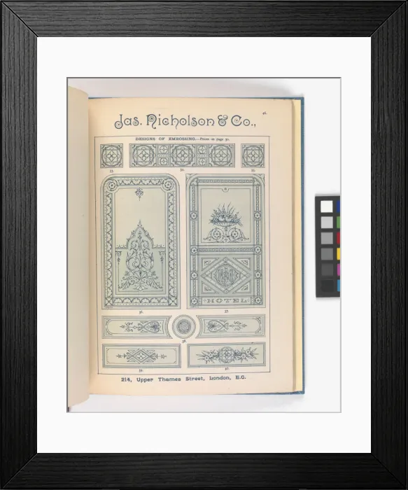 Framed Print : Page from Catalogue of Materials for House Painting and Gla Framed Print : Page from Catalogue of Materials for House Painting and Gla