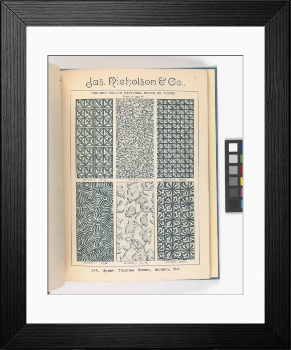 Framed Print : Page from Catalogue of Materials for House Painting and Gla Framed Print : Page from Catalogue of Materials for House Painting and Gla
