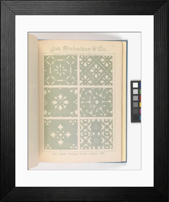 Framed Print : Page from Catalogue of Materials for House Painting and Gla Framed Print : Page from Catalogue of Materials for House Painting and Gla