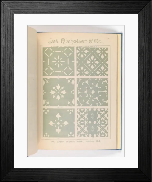 Framed Print : Page from Catalogue of Materials for House Painting and Gla Framed Print : Page from Catalogue of Materials for House Painting and Gla