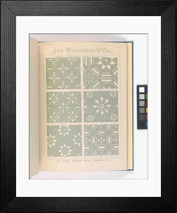 Framed Print : Page from Catalogue of Materials for House Painting and Gla Framed Print : Page from Catalogue of Materials for House Painting and Gla