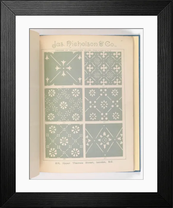 Framed Print : Page from Catalogue of Materials for House Painting and Gla Framed Print : Page from Catalogue of Materials for House Painting and Gla