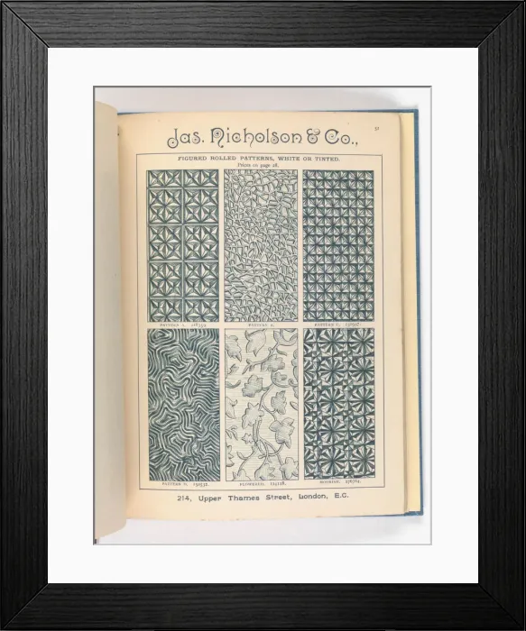 Framed Print : Page from Catalogue of Materials for House Painting and Gla Framed Print : Page from Catalogue of Materials for House Painting and Gla